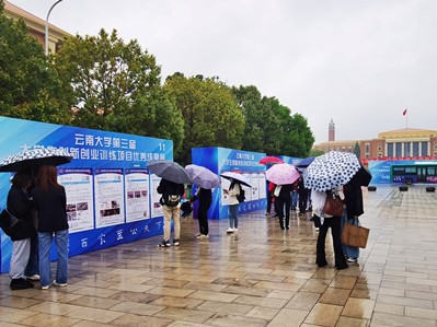 Student projects shown on campus